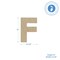 Wooden Letter F 12 inch or 8 inch, Unfinished Large Wood Letters for Crafts | Woodpeckers